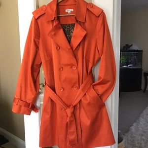 Joan Rivers Double Breasted Trench EUC